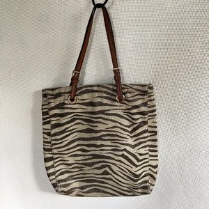 Michael Kors Gold Animal Print Tote Bag